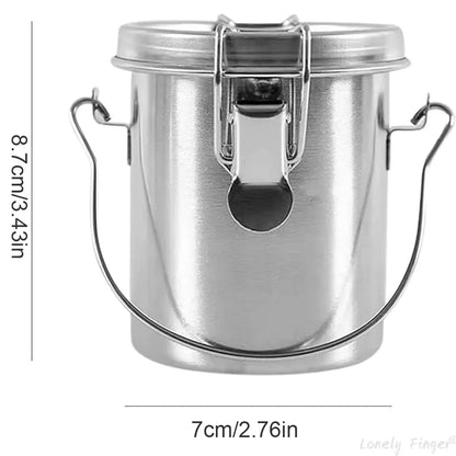 Stainless Steel Airtight Paint Brush Washer & Cleaner with Strainer Lid – Portable Brush Cleaning Container
