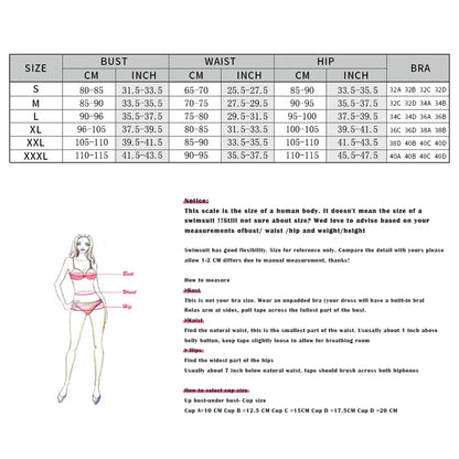 2025 Women’s Push-Up Bikini Set – Sexy Micro Swimwear, Bandeau Brazilian Beach & Pool Bathing Suit