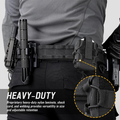 Tactical Handcuff Holder Molle Pouch – Open Top Universal Shackles Case, Waist Bag & Belt Holster for Hunting Accessories
