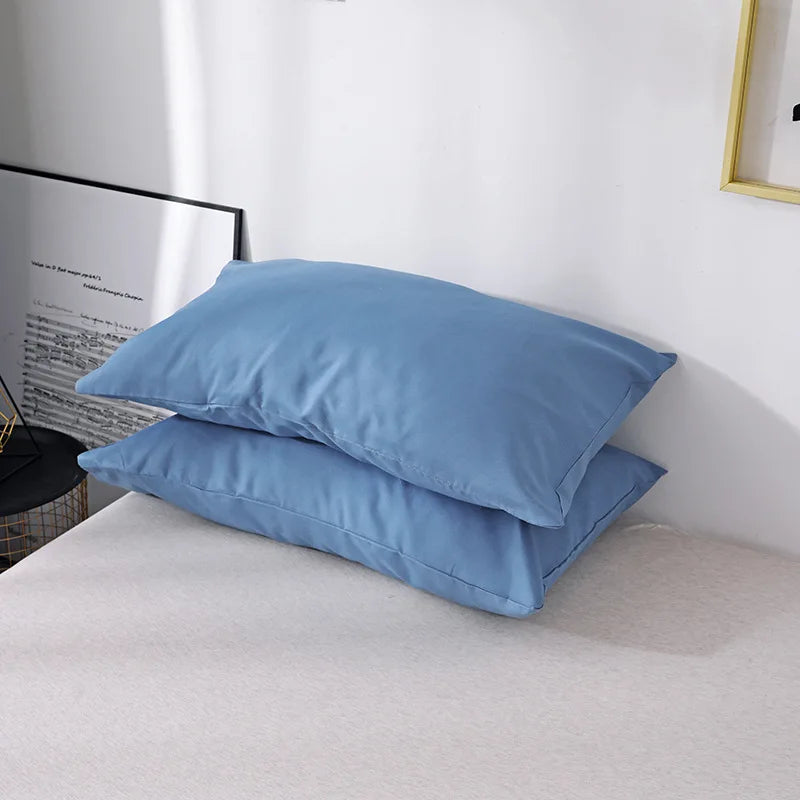 Nordic Solid Color Sanding Duvet Cover Set – 220x240cm Queen King Bedding with Pillowcases (No Sheet)