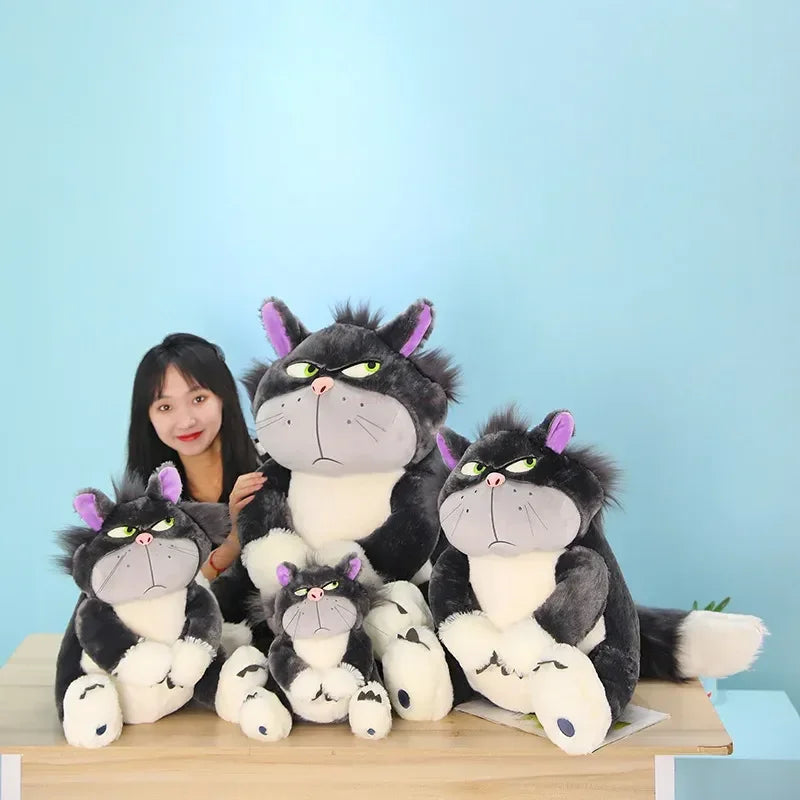 Disney Lucifer Plush Toy – 30/45/60cm Cute Stuffed Figaro Cat from Cinderella, Perfect Holiday Gift for Girls & Kids