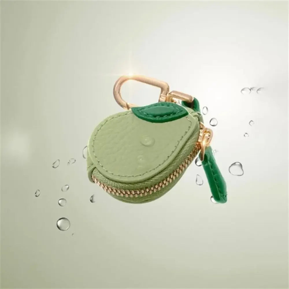 Mini Cherry & Strawberry Coin Purse – Cute PU Leather Keychain Bag for Earphones and Small Storage, Korean Style