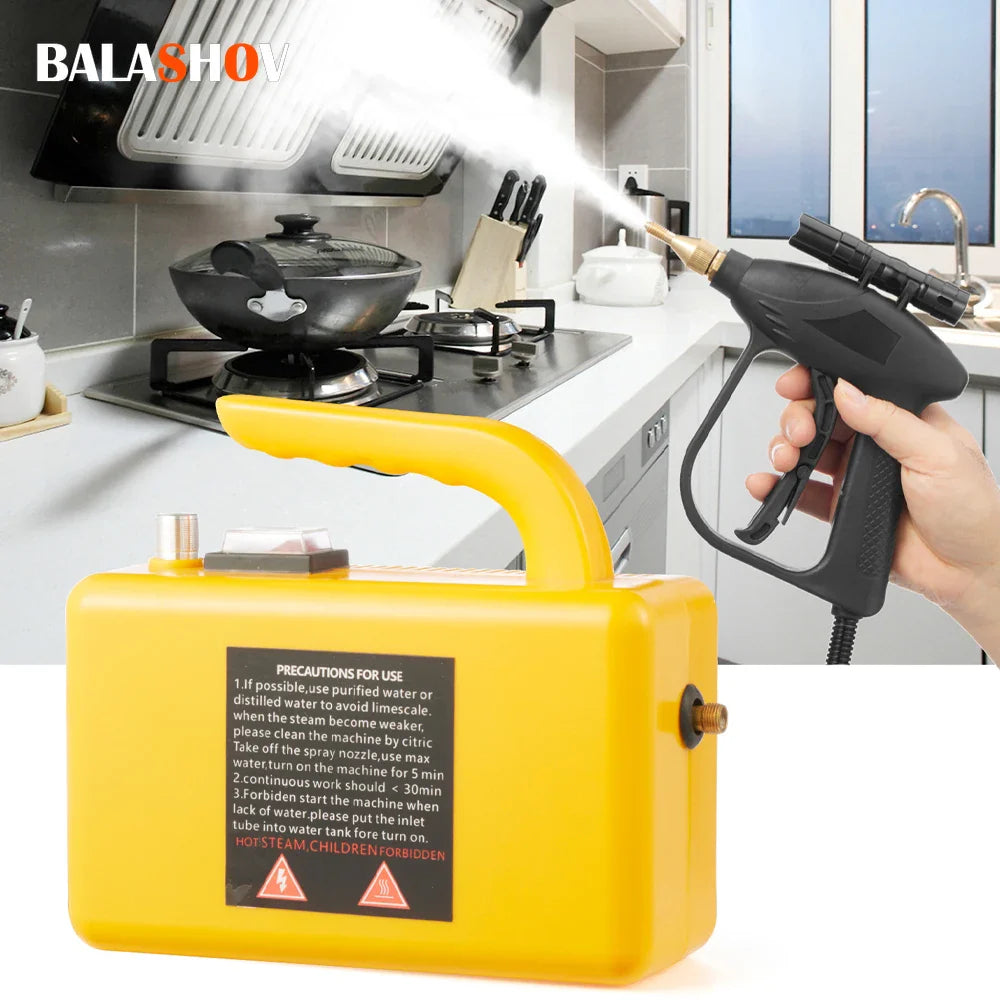 High-Temperature Home Steam Cleaner – Sterilization for Air Conditioning, Kitchen Hood & Car, 110V/220V