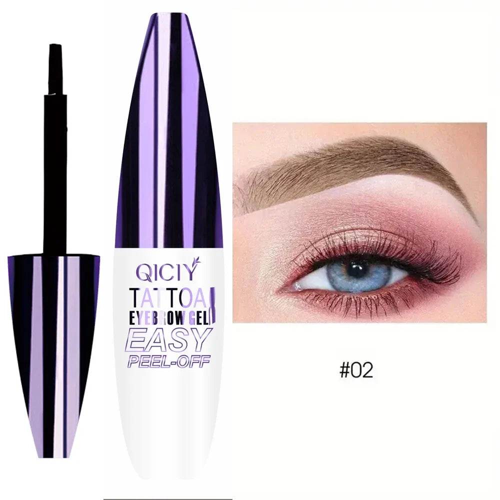 Long-Lasting 3-Day Tattoo Eyebrow Gel Cream – Easy Peel-Off, Smudge-Proof, Sweat-Resistant Waterproof Cosmetic
