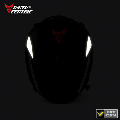 MOTOCENTRIC Waterproof Motorcycle Back Seat Bag - Multifunctional Tail Bag, Rear Seat Helmet Bag, Moto Rider Backpack