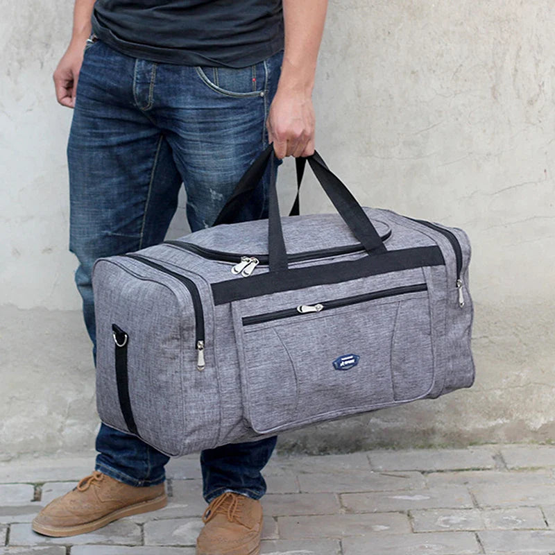 Oxford Waterproof Men’s Travel Bag — Large Capacity Hand Luggage, Weekend Duffle & Business Gym Bag