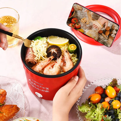 450W Mini Electric Cooking Pot – Multifunctional Rice Cooker, Hot Pot, Noodles, Porridge & Frying Pan