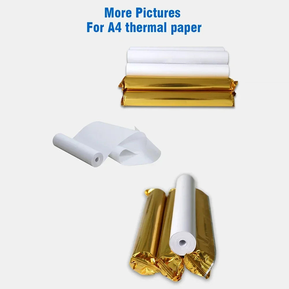 A4 Thermal Paper Roll – 210x30mm for A4 Wireless Bluetooth A40/X8 Printer