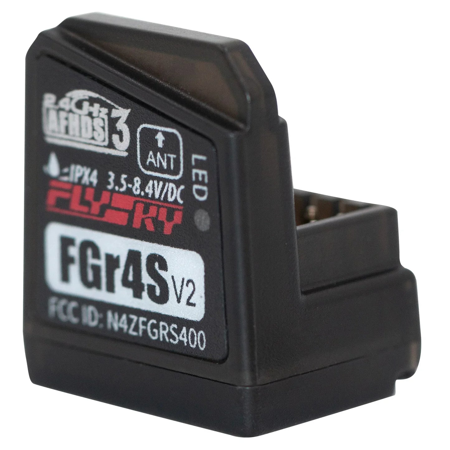 Flysky FGR4S V2 Receiver – AFHDS Single-Antenna, Bidirectional PWM/PPM/IBUS Output for Flysky NB4 & PL18 RC Transmitter