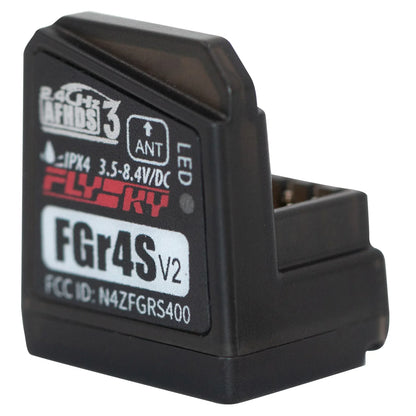 Flysky FGR4S V2 Receiver – AFHDS Single-Antenna, Bidirectional PWM/PPM/IBUS Output for Flysky NB4 & PL18 RC Transmitter