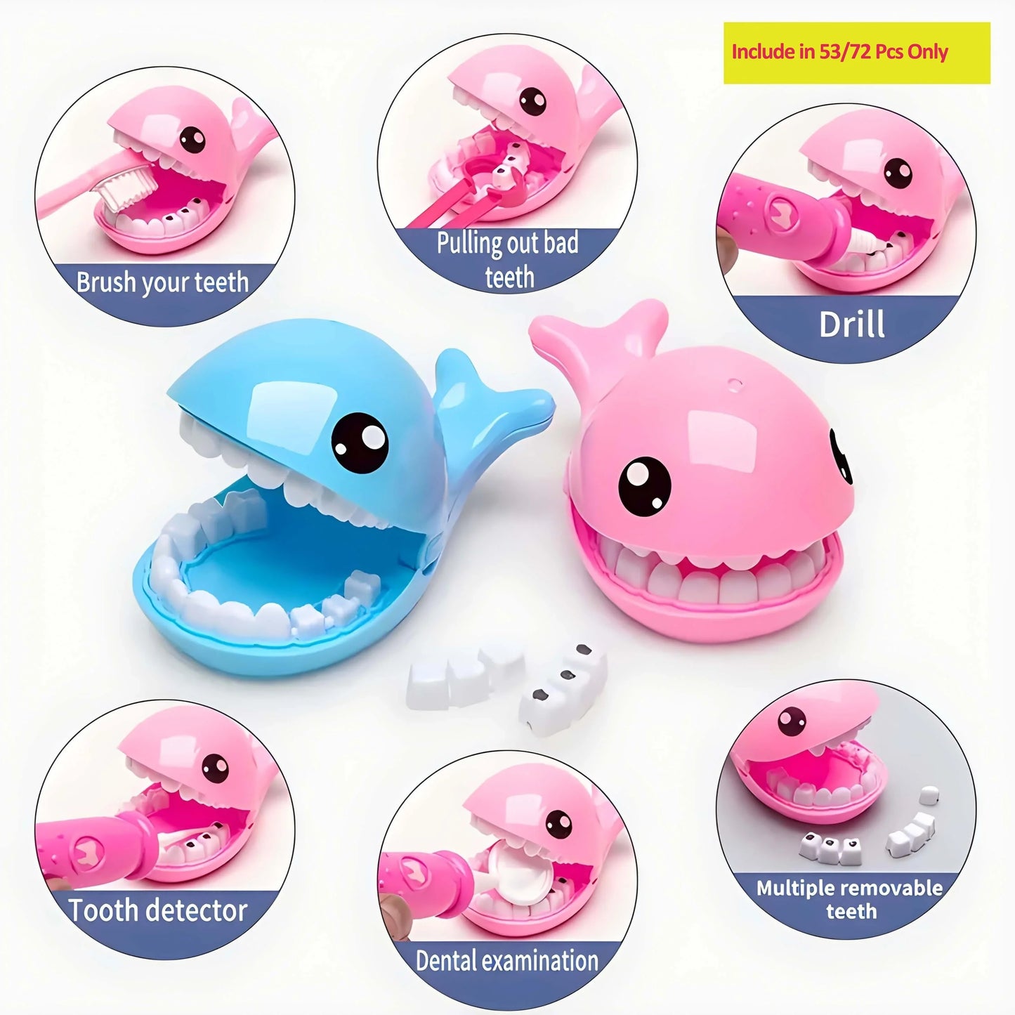 Doctor Kit for Kids – Educational Pretend Play Medical Set for Girls & Boys, Dentist Role Play Costume Toy
