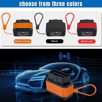 KONNWEI KW906 OBD2 Scanner – Bluetooth 5.0 ELM327 V1.5 Car Diagnostic Tool & Code Reader for Android/iOS
