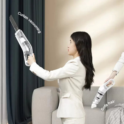 Handheld Rechargeable Vacuum Cleaner – Portable Wireless Dual-Purpose Car & Home Dust Catcher 10000PA