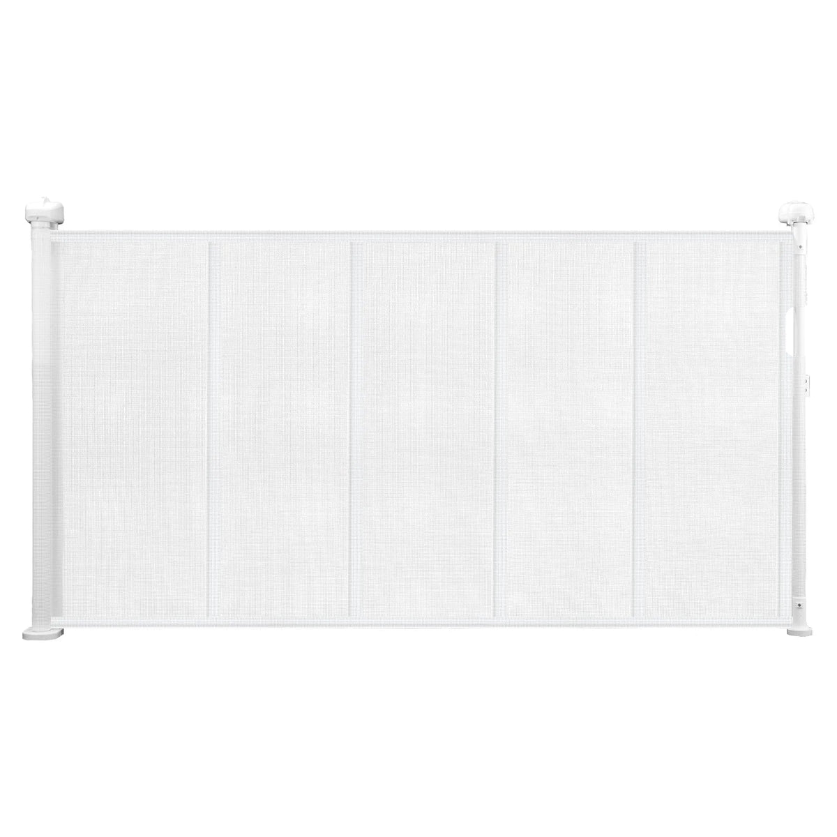 SucceBuy Retractable Baby Safety Gate 55/71/110 Inch – 34 Inch Tall Extendable Mesh Barrier for Kids & Pets, Easy Install Indoor Doorway Gate
