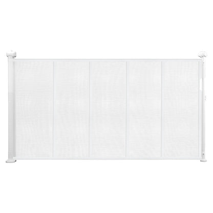 SucceBuy Retractable Baby Safety Gate 55/71/110 Inch – 34 Inch Tall Extendable Mesh Barrier for Kids & Pets, Easy Install Indoor Doorway Gate
