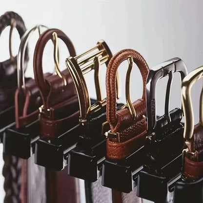 Rotating Tie & Belt Hanger — Multifunctional Scarf Organizer for Home Closet Storage Rack