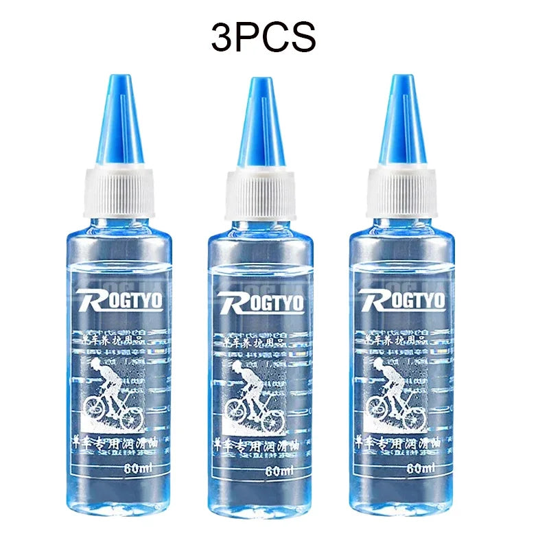 60ML Bicycle Chain Lubricant - Dry Lube Waxy Maintenance Oil for Long-Lasting Bike Chain Care, MTB & Road Bike Accessory