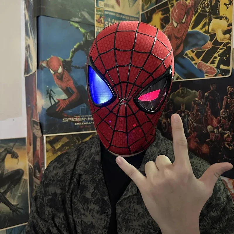 Spider Man Mobile Eye 1:1 Sculpture - Electronic Desktop Decoration with Remote Control, Perfect Gift for Adults and Children
