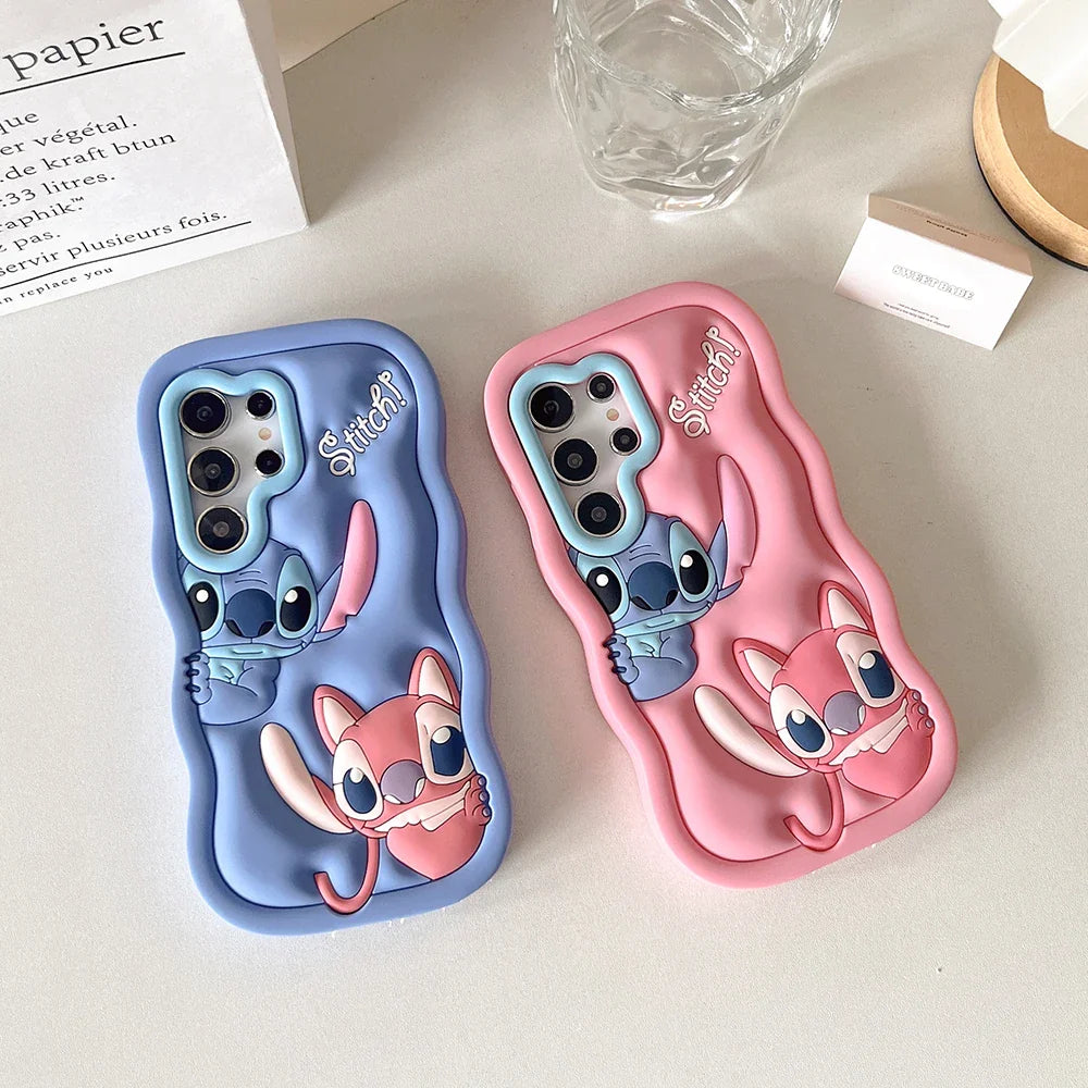 Stitch Soft Silicone Phone Case — Cartoon Cover for Samsung Galaxy A03S/A04E/A14-A16/A25-A36/A52-A56/S20-S25 Ultra & Plus