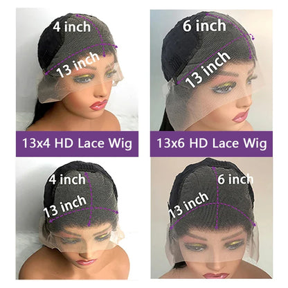Valuri 250% Density Body Wave HD Lace Front Wig – 13x4 & 13x6 Brazilian Human Hair Wig, 30-40 Inch for Black Women
