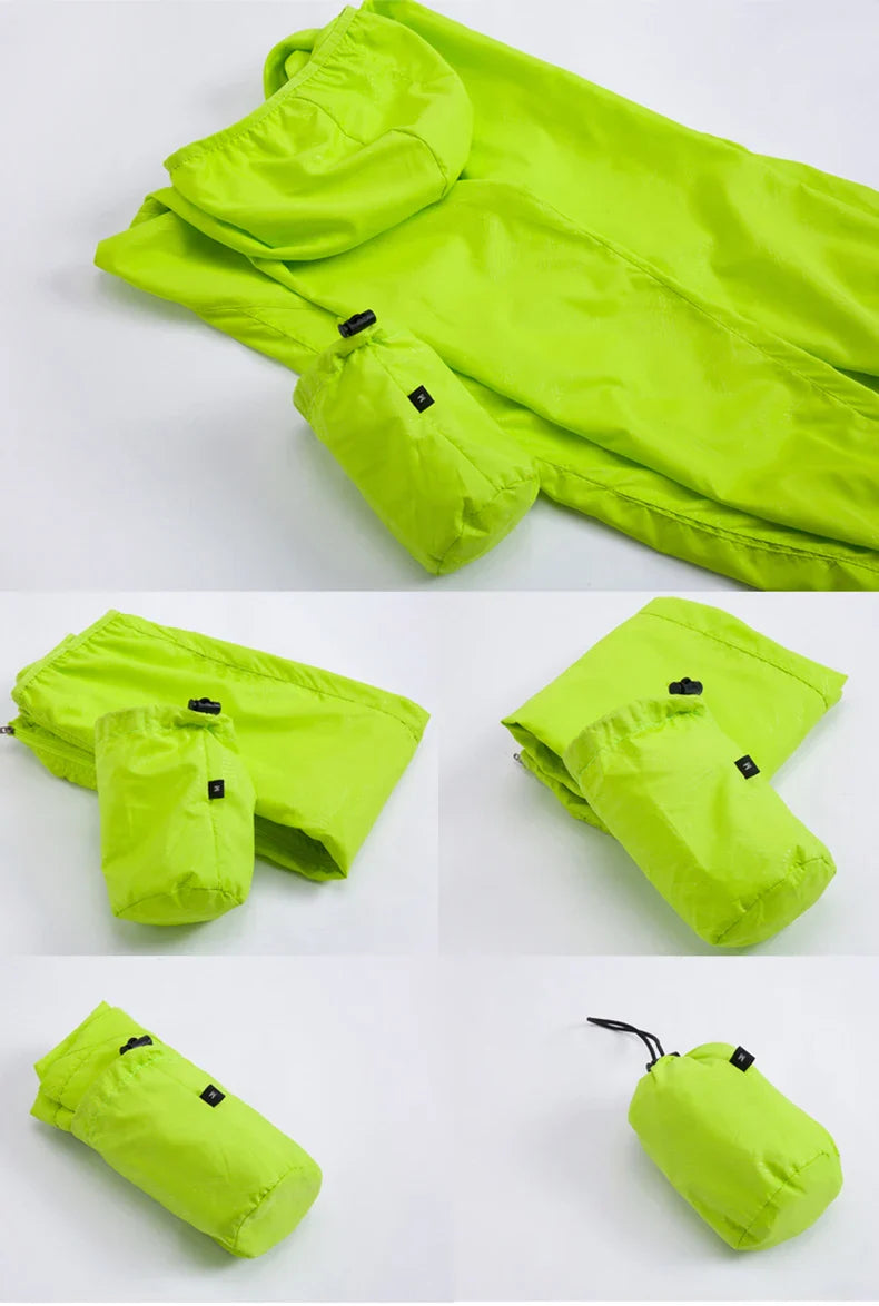 LNGXO Waterproof Hiking Jackets – Sun Protection, Windbreaker, Camping & Climbing Rain Coat, Unisex Portable Outdoor Wear