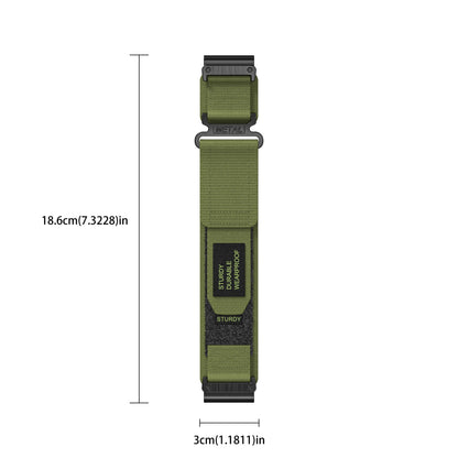 Rugged Nylon Quick Fit Watch Band — Compatible with Garmin Fenix E 8/7X/7/6/6X/5/5X/3HR