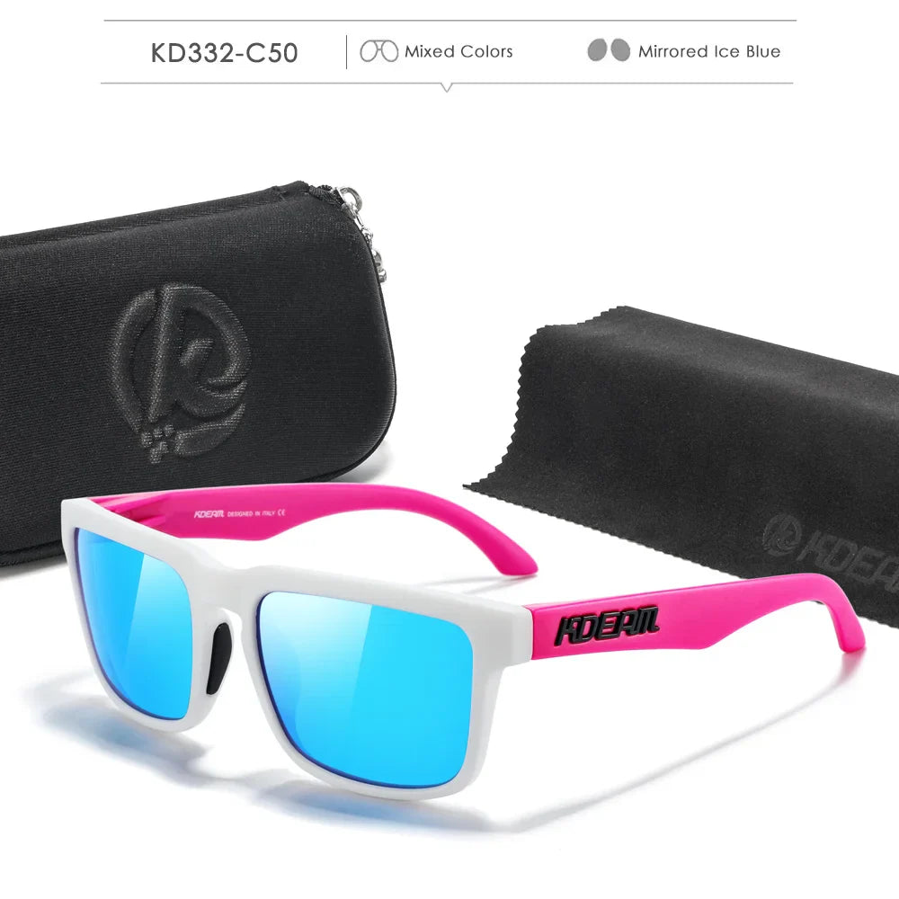 KDEAM Polarized Sunglasses for Men & Women – UV Protection for Fishing, Driving & Hiking with Zipper Case