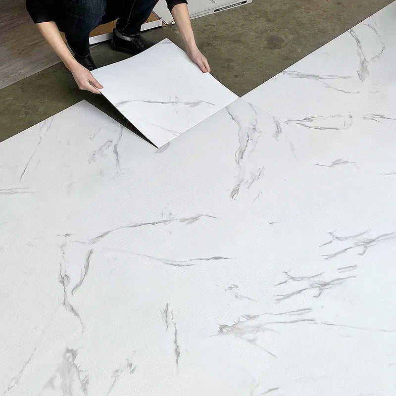 Marble Floor Tile Stickers - Waterproof Self-Adhesive PVC Home Decor