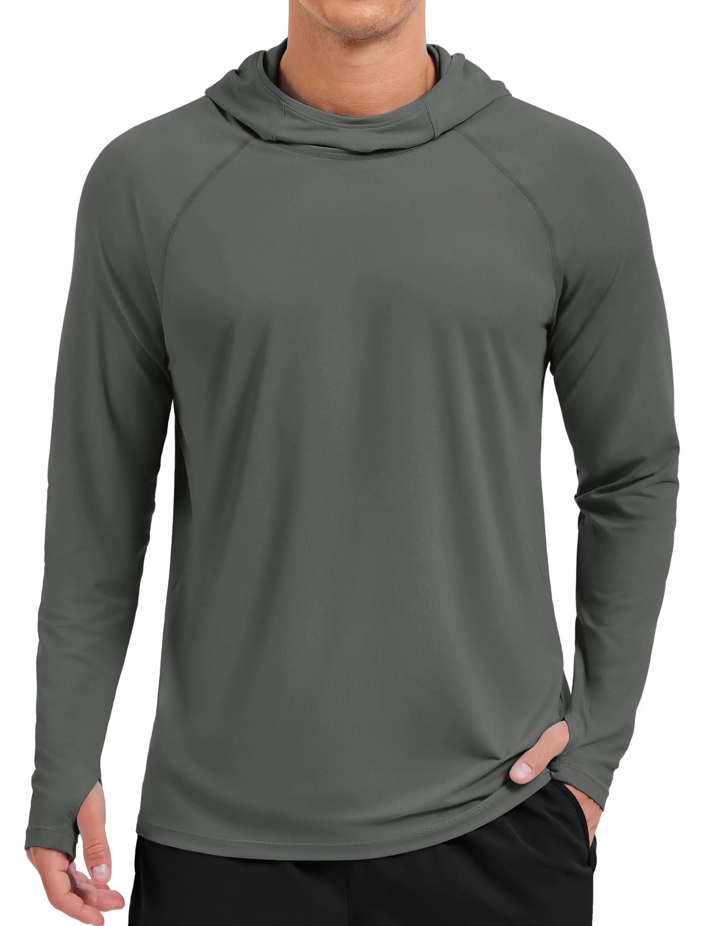 TACVASEN Men's Sun Hoodie Shirt - UPF 50+ Long Sleeve Rash Guard Quick Dry Fishing, Hiking & Swim Protection Top
