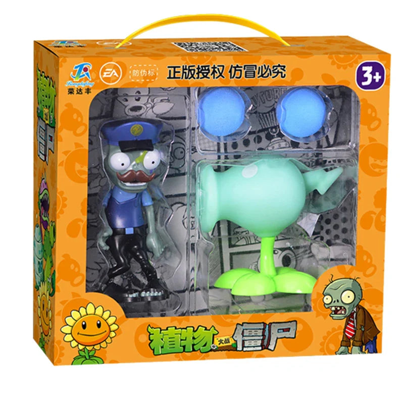 Plants vs Zombies 2 Toy Figure Set – Mechanical Shark & Wild West Gargantuar Game Character Collectible Gift