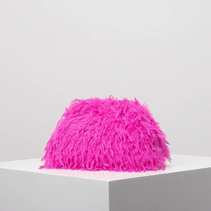 Dopamine Y2K Plush Clutch Bag – Candy-Colored Women's Clip Purse for Dinner or Party Dresses