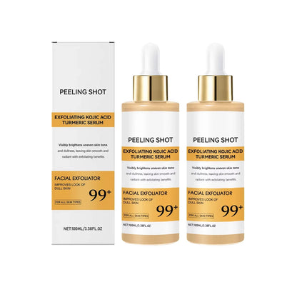Kojic Acid Turmeric Spray & Serum - Exfoliating Hydrating Skin Care Treatment for Smooth, Nourished Skin