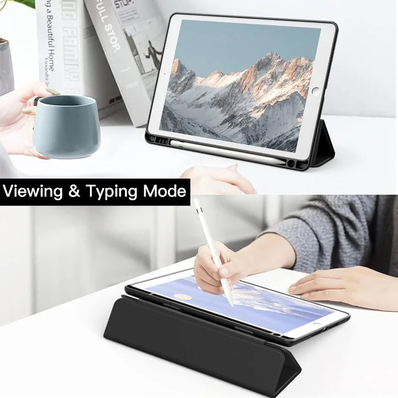 iPad Pro 12.9" Case with Pencil Holder – Slim Stand Cover for 1st & 2nd Gen 2015/2017 Models (A1584/A1652/A1670/A1671/A1821)
