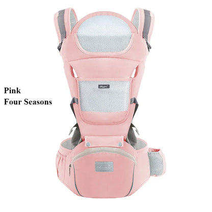 Adjustable Ergonomic Baby Carrier – 4 Seasons Universal Waist Stool Baby Carrying Bag, Portable Multifunctional Infant Sling Harness