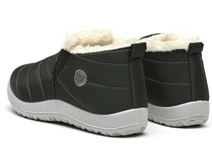 Men’s Winter Ankle Boots — Warm Fur Lined Snow Boots, Casual Shoes for Men and Couples