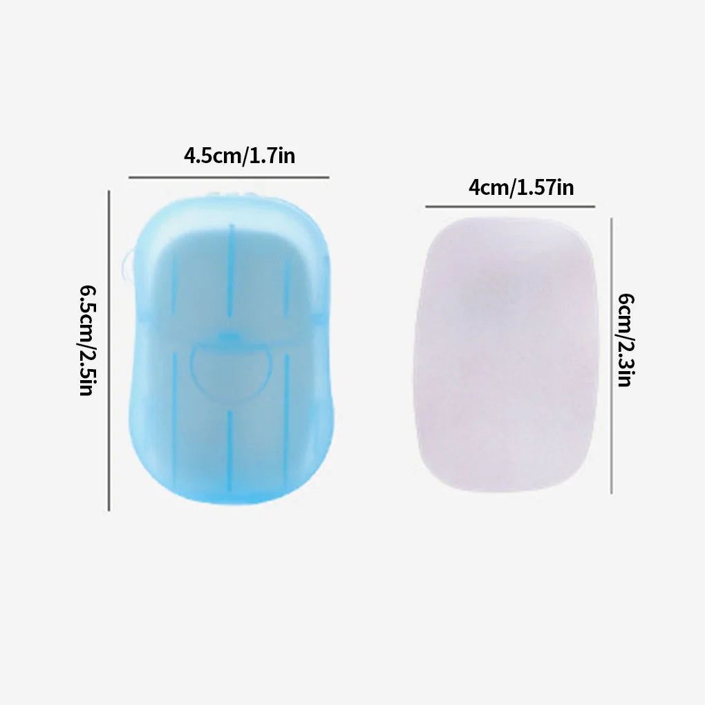Convenient Travel Soap Paper: Disposable Bathroom Soap Sheets - Clean Scented Mini Paper Slice Soap for Hand Washing (20/60/100PCS)