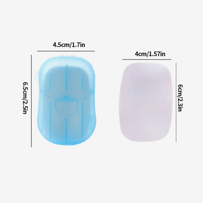 Convenient Travel Soap Paper: Disposable Bathroom Soap Sheets - Clean Scented Mini Paper Slice Soap for Hand Washing (20/60/100PCS)