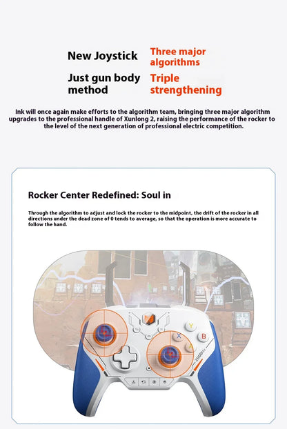 BIGBIGWON Blitz 2 TMR Star Flash Wireless Bluetooth Gamepad – 2000Hz Somatosensory Controller for Nintendo Switch, PC & Steam