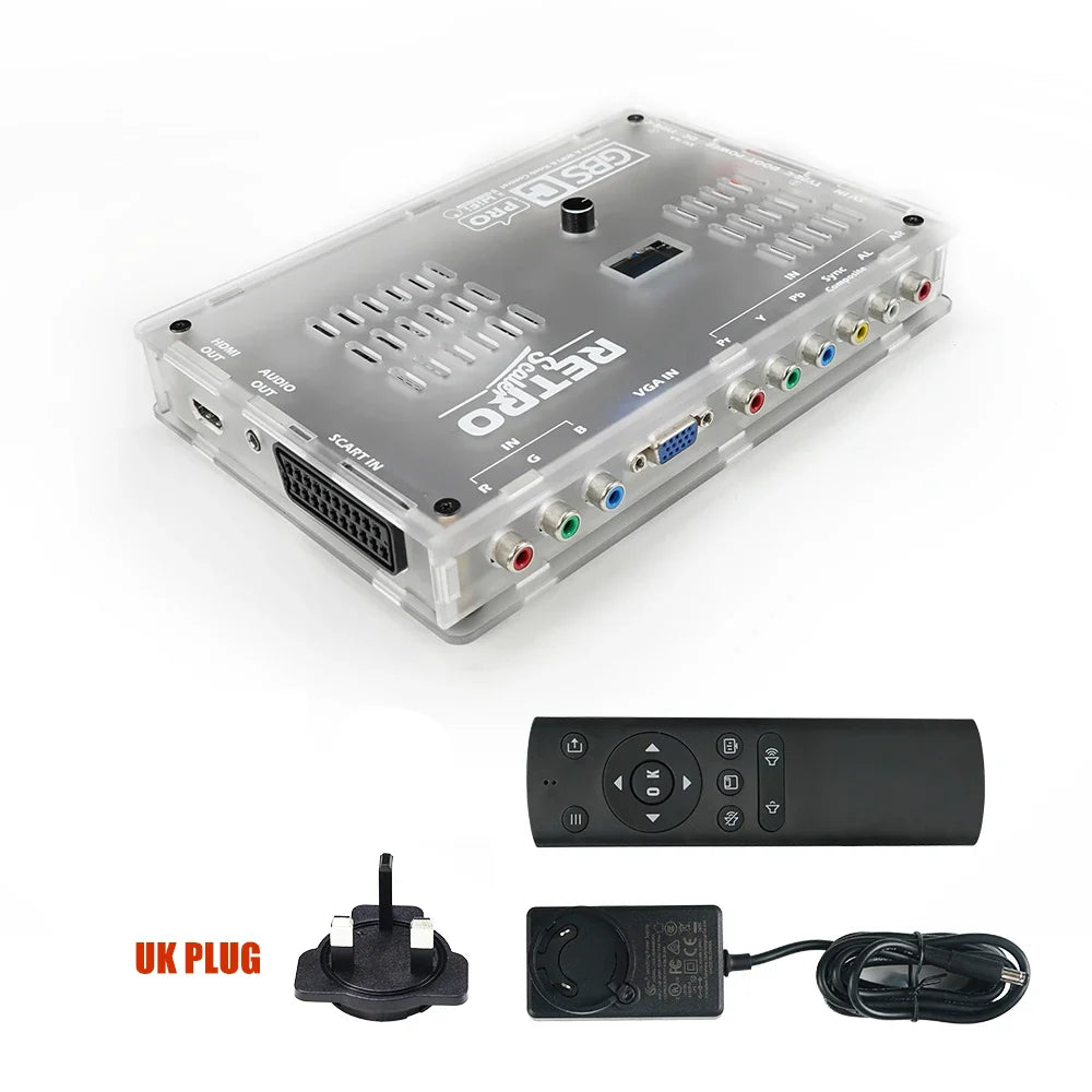RetroScaler GBSC Pro – SCART/RGBS/YPbPr/VGA to HDMI Video Audio Converter for Retro Consoles