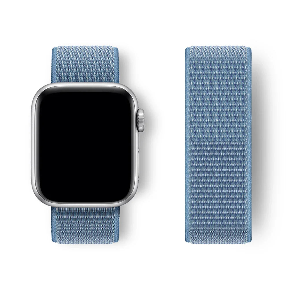Sport Loop Strap for Apple Watch Band 40mm–49mm – Compatible with Series 3–10, SE & Ultra Adjustable Bracelet