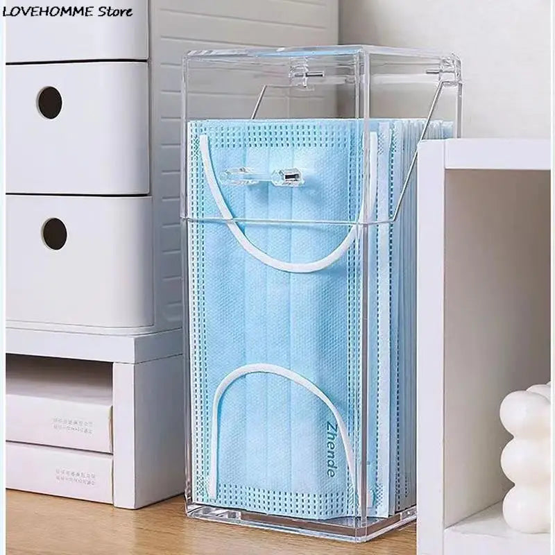 Mask & Wet Tissue Storage Box – Dustproof Baby Wipes Dispenser with Lid for Kitchen & Household