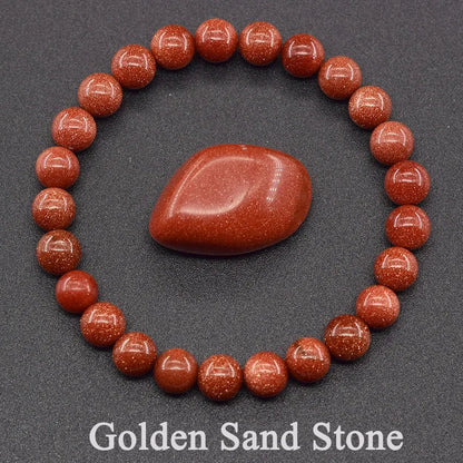 Natural 5A Lapis Lazuli Stone Bracelet - Elastic Healing Bead Jewelry Gift for Men & Women