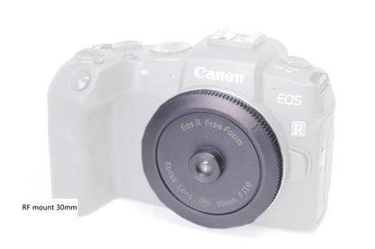 EF-M RF LM L39 M4/3 FX E-Mount Pan-Focus 30mm f/10 Free Focus Lens — Playful Street & Vintage Film Style for Mirrorless Cameras