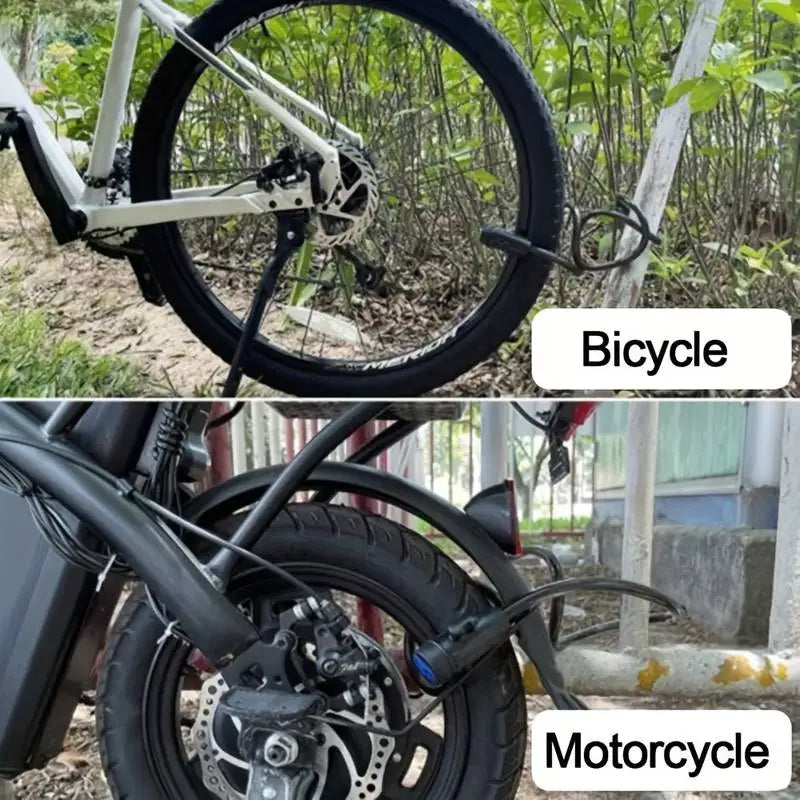 Heavy Duty Motorcycle Chain Lock – 80cm Metal Anti-Theft Bike Lock with 2 Keys, Maximum Security for Bicycle