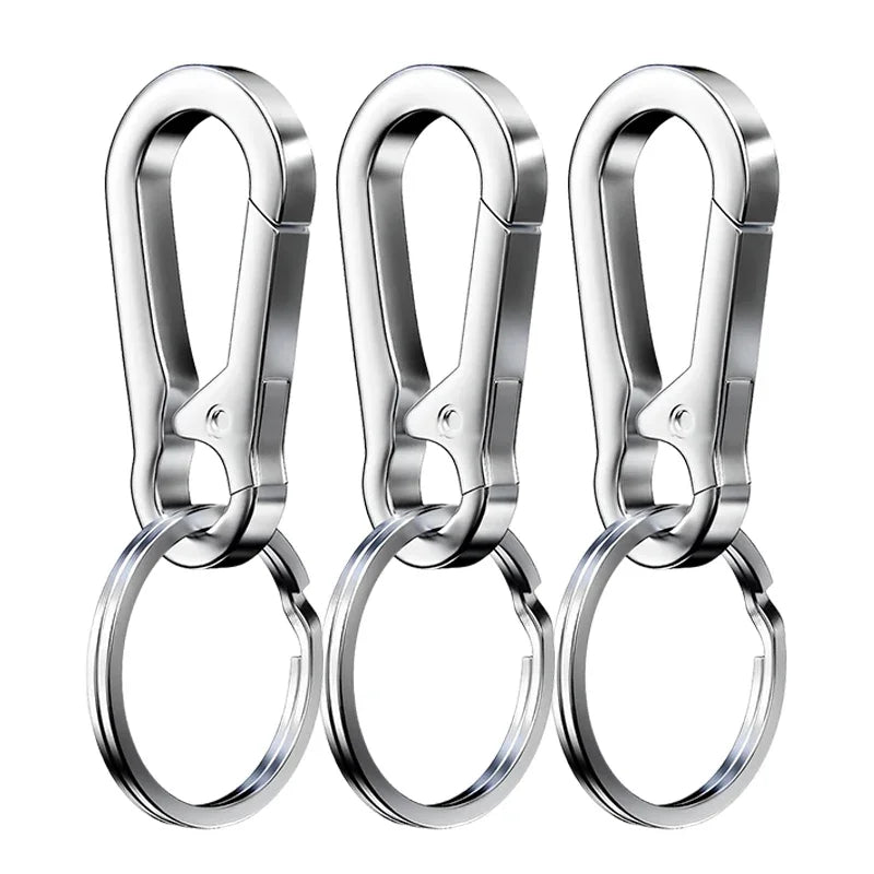 1/5PCS Metal Gourd Buckle Keychain – Strong Carabiner Climbing Hook for Car Keys & Vintage Accessories