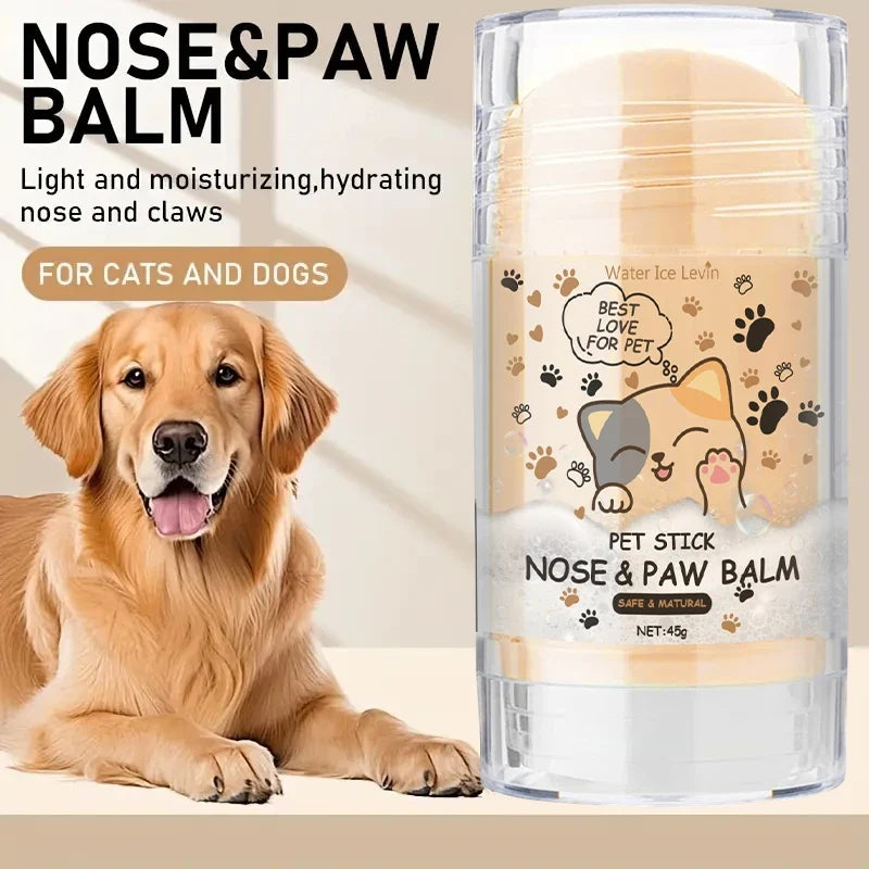 45g Dog Nose & Paw Balm - Moisturizing Paw Protector & Cracked Paw Repair Cream for Cats and Dogs