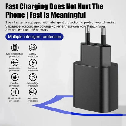 PD 45W USB-C Fast Charger — High-Speed Wall Adapter for Samsung Galaxy S24/S23 Ultra, Note, iPhone 15, Xiaomi 14