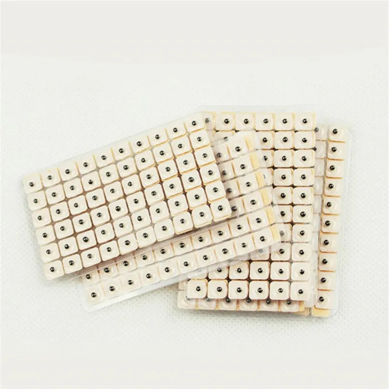 600Pcs Cowherb Seed Ear Stickers - Auriculotherapy Acupuncture for Massage Therapy & Meridian Health