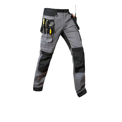 2026 Men’s Multi-Pocket Cargo Work Pants – Durable Wear-Resistant Outdoor Tactical Trousers with Utility Leg Pockets for Work and Hiking