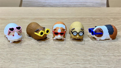 Guinea Pig with Sunglasses Blind Box – Cute Mini Anime Action Figure, Kawaii Desktop Decoration & Collectible Toy, Birthday Gift